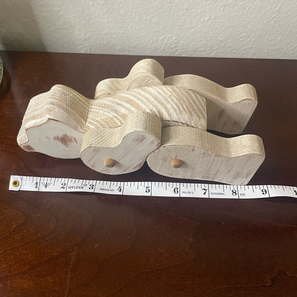 Handcrafted Articulated Wooden Bear Figurine - Picture 5 of 10